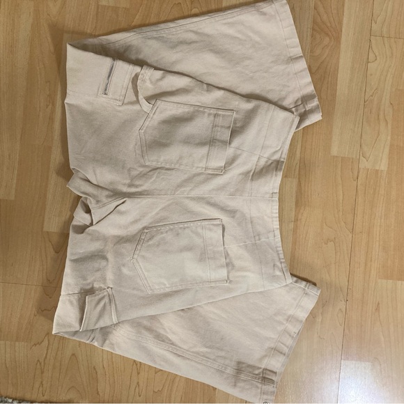 Zara high waisted blush pink wide leg cargo pants - Picture 9 of 15
